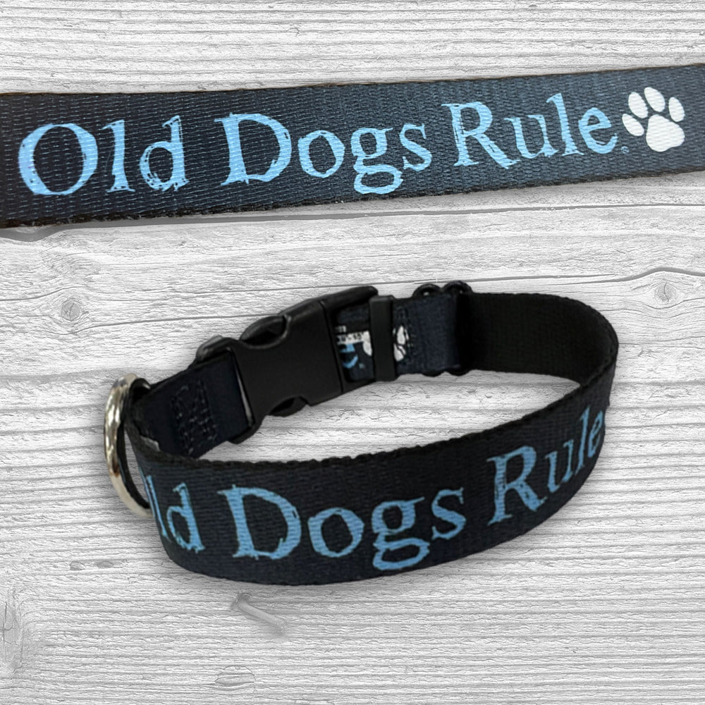 Old Dogs Rule Dog Collar