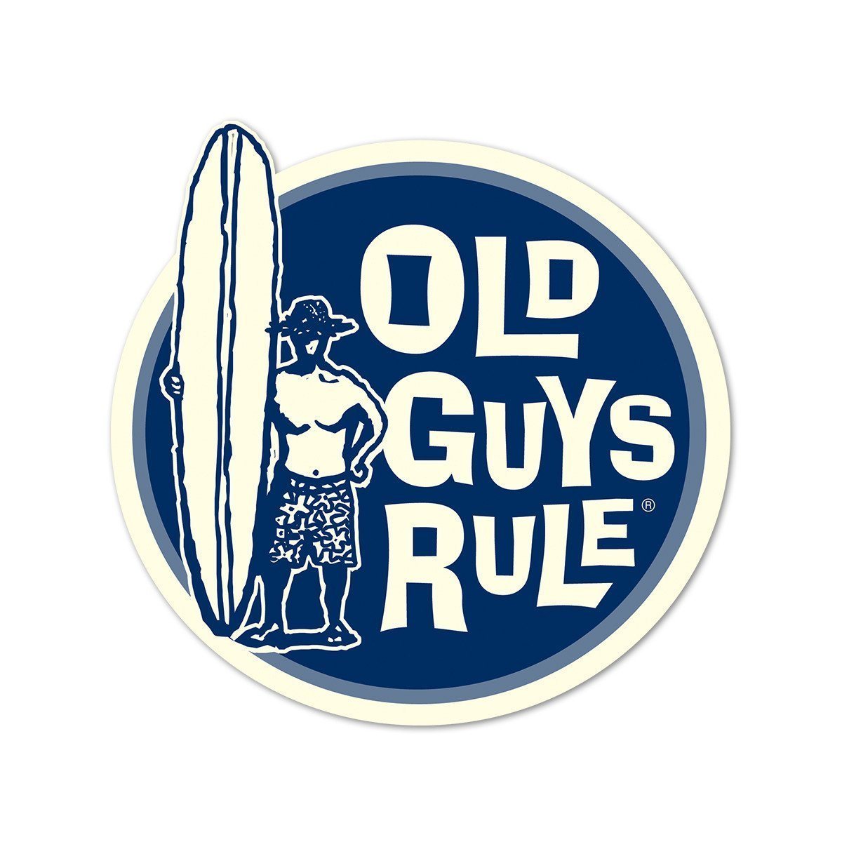 Old Guys Rule - Sticker - Surfer Guy II