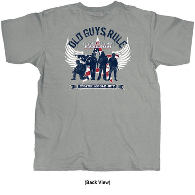Old Guys Rule - Freedom Star - Gravel - Back View