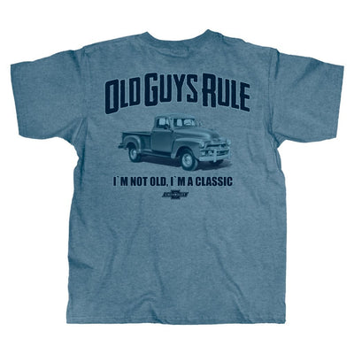 Old Guys Rule - I'm A Classic - Heather Indigo T-Shirt - Main View