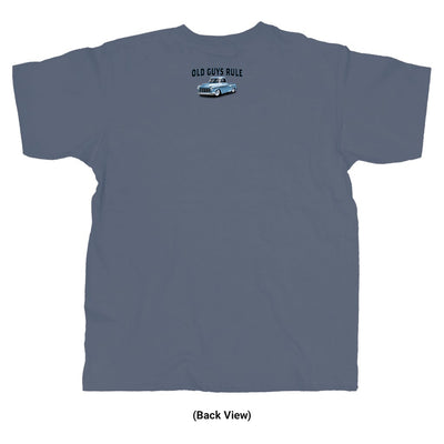 Old Guys Rule - Truck Band - Indigo Blue T-Shirt - Back View