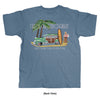 Old Guys Rule - Beach Cruiser - Indigo Blue T-Shirt - Back View