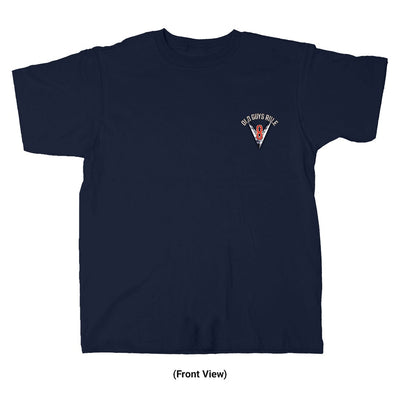 Old Guys Rule - V-8 High Mileage - Navy T-Shirt - Front View