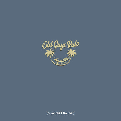 Old Guys Rule - Livin' The Dream - Indigo Blue T-Shirt - Front Graphic