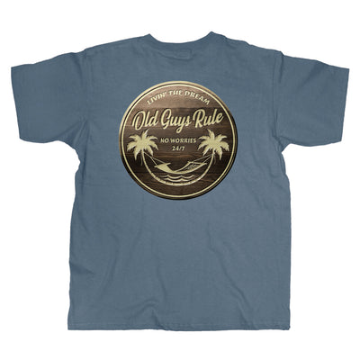 Old Guys Rule - Livin' The Dream - Indigo Blue T-Shirt - Main View