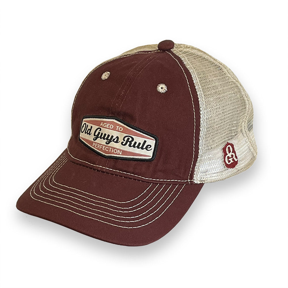Old Guys Rule Baseball Cap - Aged to Perfection - Front