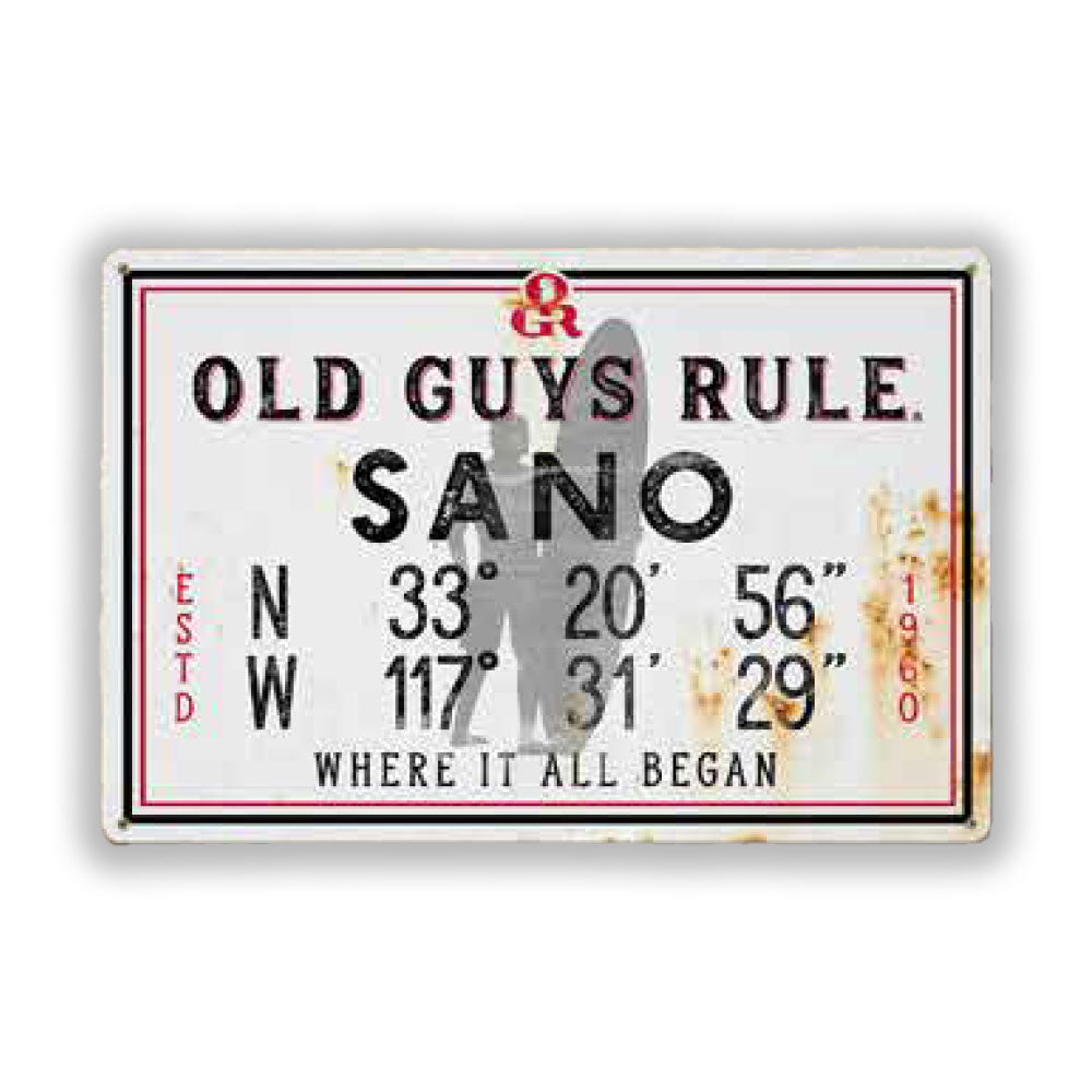 Sano Tribute Vintage Metal Sign