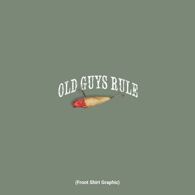 Old Guys Rule - Fresh Bucket List - Heather Green T-Shirt - Front Graphic