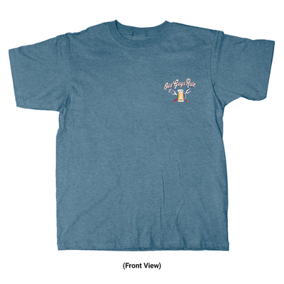 Old Guys Rule - Still Grillin - Heather Indigo T-Shirt - Front View