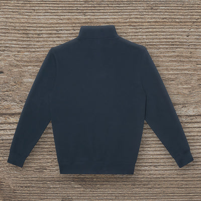 Premium Navy 1/4 Zip Crewneck