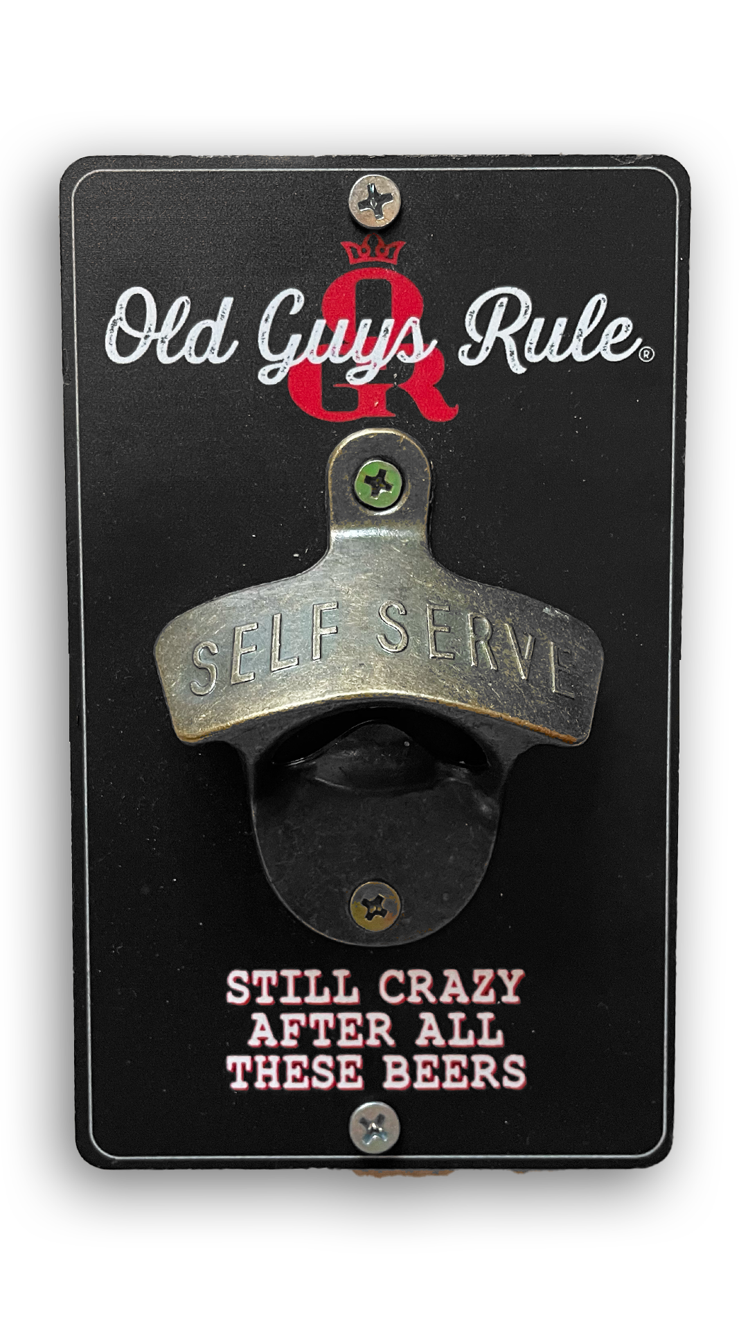 Old Guys Rule Wall Mounted Bottle Opener