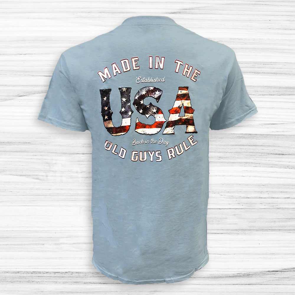 Made in The USA, XL / Stone Blue