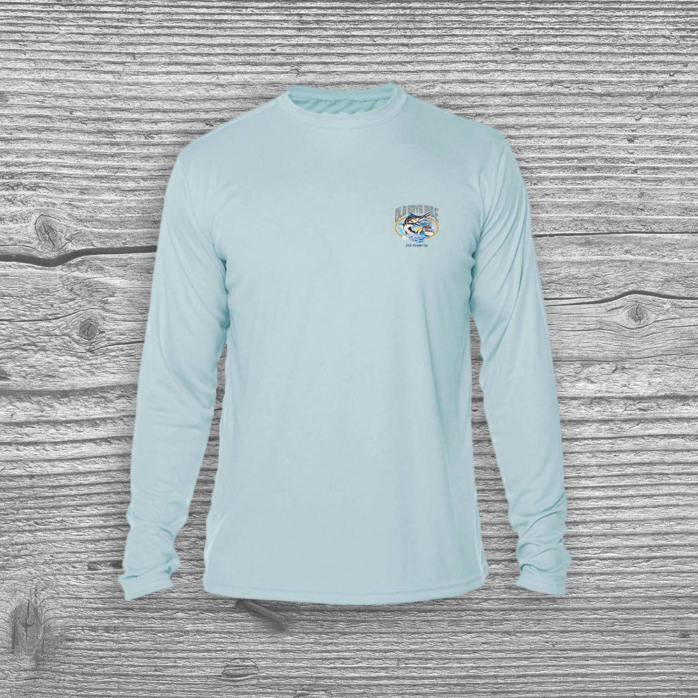 Chasing Tail - UPF 50+ Sun Shirt, Large / Arctic Blue