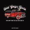 Old Guys Rule - Big Red - Black T-Shirt - Back Graphic