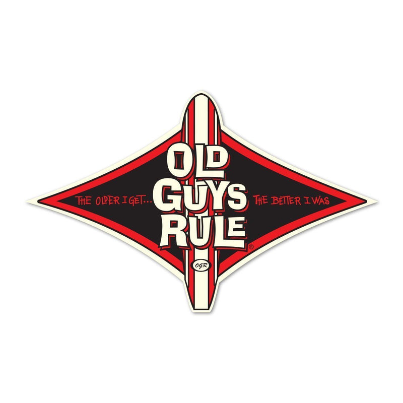 Old Guys Rule - Sticker - Diamond Longboard