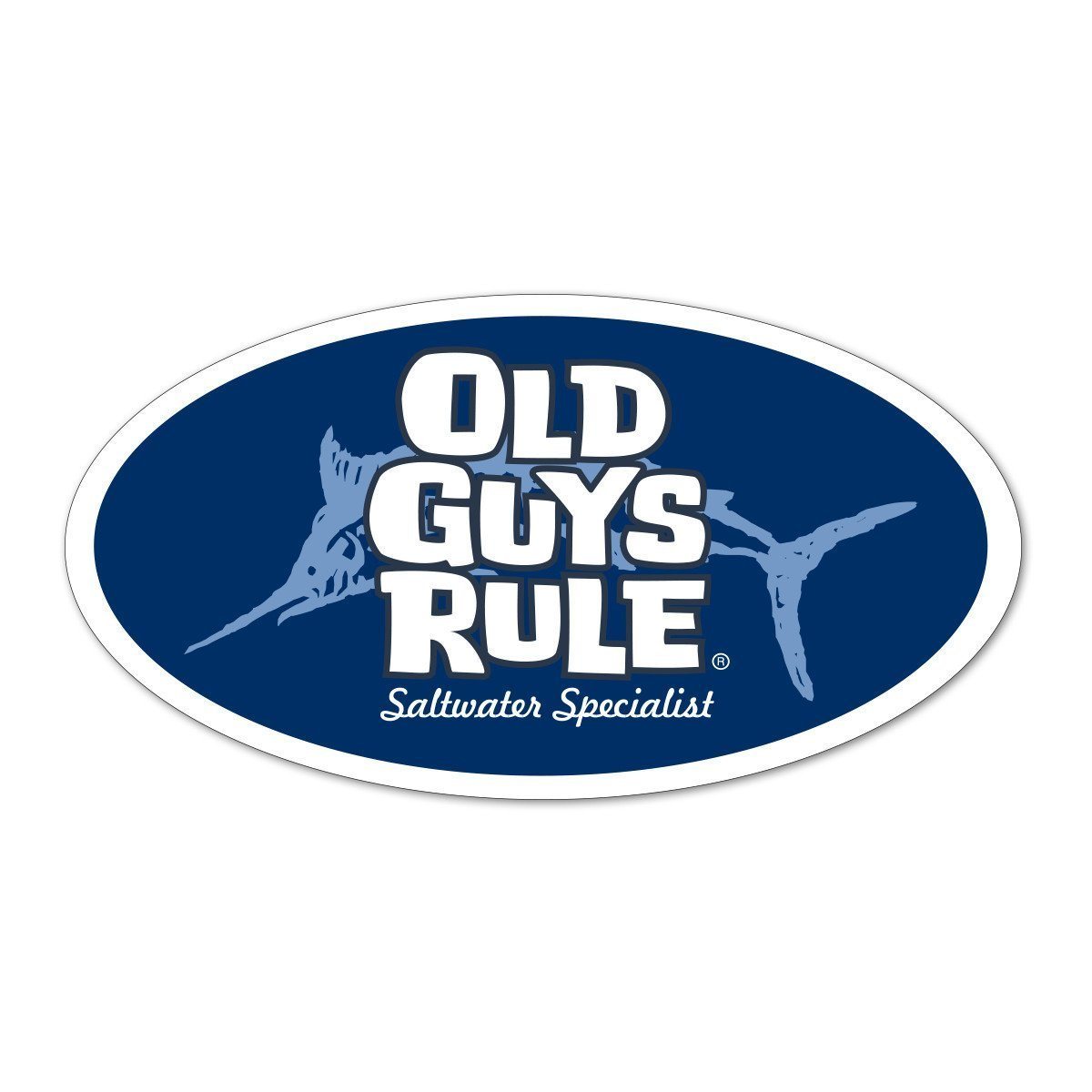 Old Guys Rule - Sticker - Saltwater Specialist (Blue)