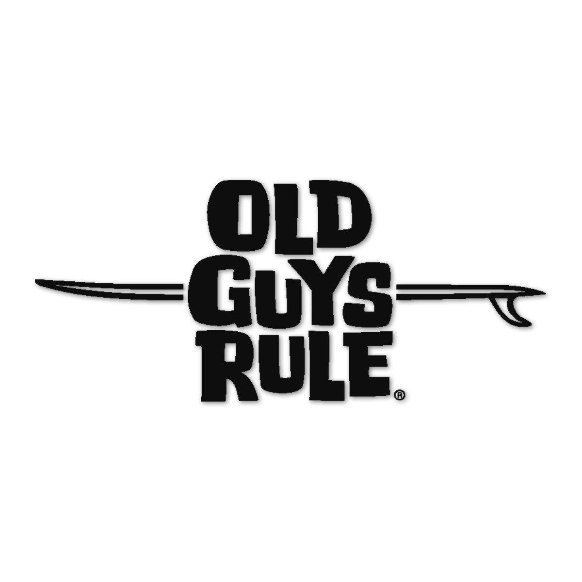 Old Guys Rule - Sticker - LB Logo (Black)