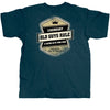 Old Guys Rule - Legend Badge  - Harbor Blue T-Shirt - Back
