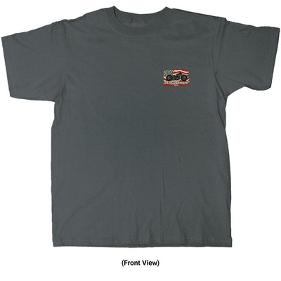 Old Guys Rule - Freedom Ride - Charcoal T-Shirt - Front
