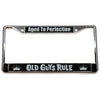 Old Guys Rule - Aged To Perfection License Plate Cover - Straight View