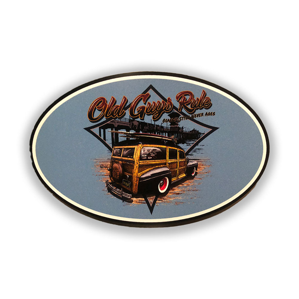 Old Guys Rule Magnet - Classic Woodie