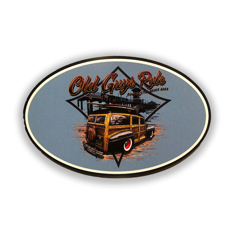 Old Guys Rule Magnet - Classic Woodie