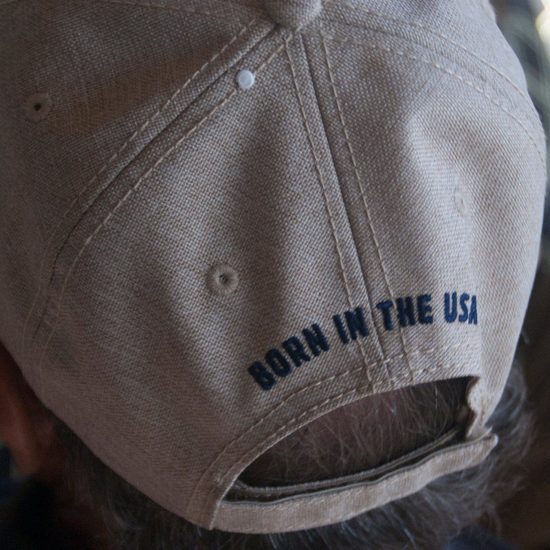 Old Guys Rule - Born In The USA - Khaki Hat - Front