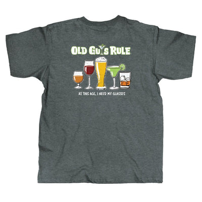 Old Guys Rule - Need Glasses - Dark Heather T-Shirt - Main View