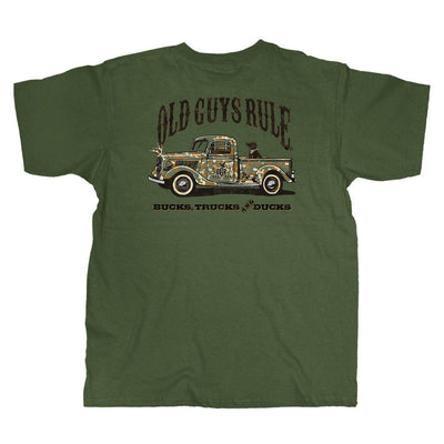 Old Guys Rule - Camo Truck - Military Green - Main View