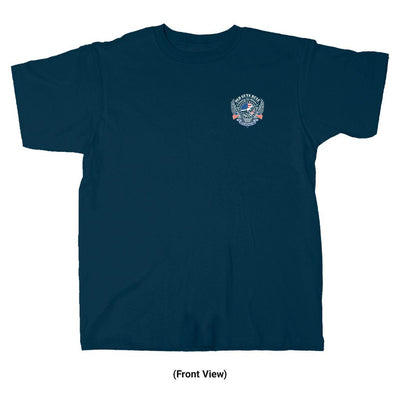 Old Guys Rule - Veteran Eagle - Navy T-Shirt - Front View