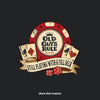Old Guys Rule - Poker Chip - Black T-Shirt - Back Graphic
