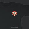 Old Guys Rule - Poker Chip - Black T-Shirt - Front Graphic