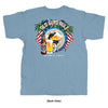 Old Guys Rule - Red White & Brew - Stone Blue T-Shirt - Back View