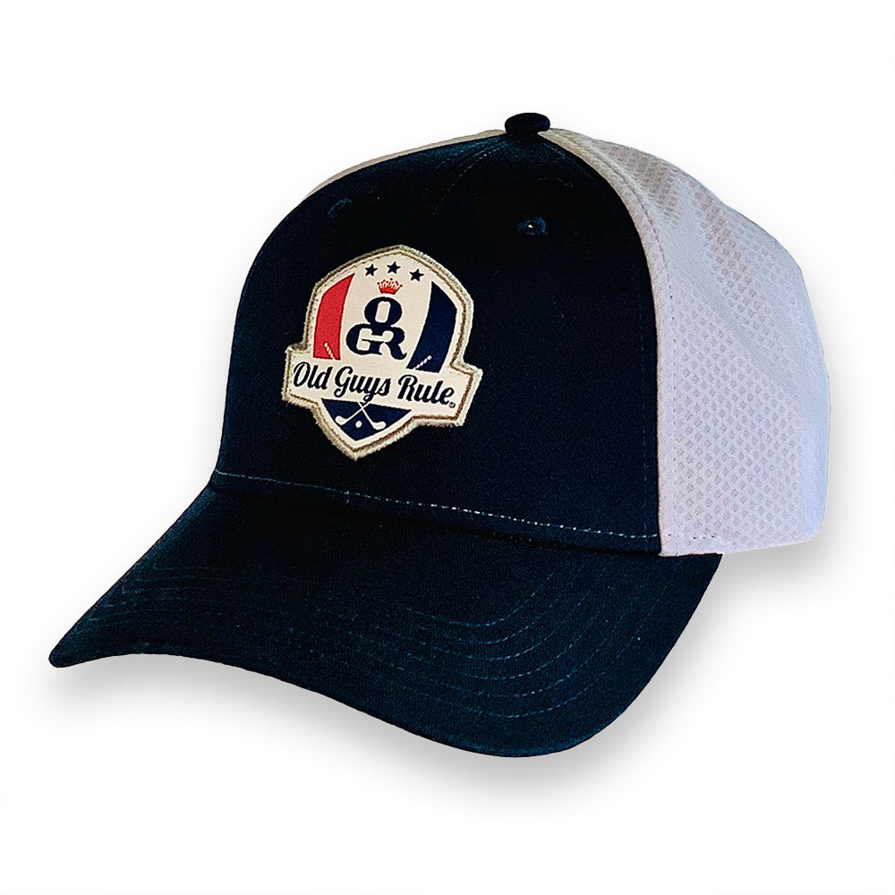 Old Guys Rule Trucker Hat - Golf Crest - Old Guys Rule - Official 