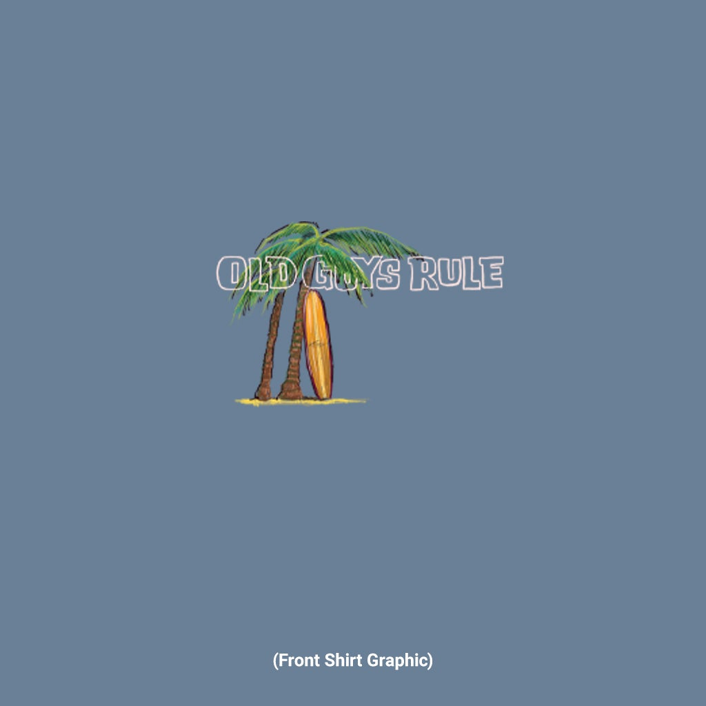 Old Guys Rule - Beach Cruiser - Indigo Blue T-Shirt - Front Graphic