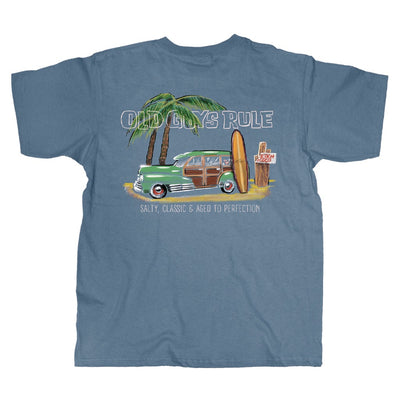 Old Guys Rule - Beach Cruiser - Indigo Blue T-Shirt - Main View