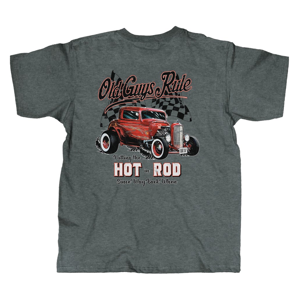 Old Guys Rule T-shirt - Hot In Rod - Old Guys Rule - Official