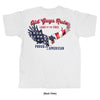 Old Guys Rule - White T-Shirt - Land of the Free - Back View
