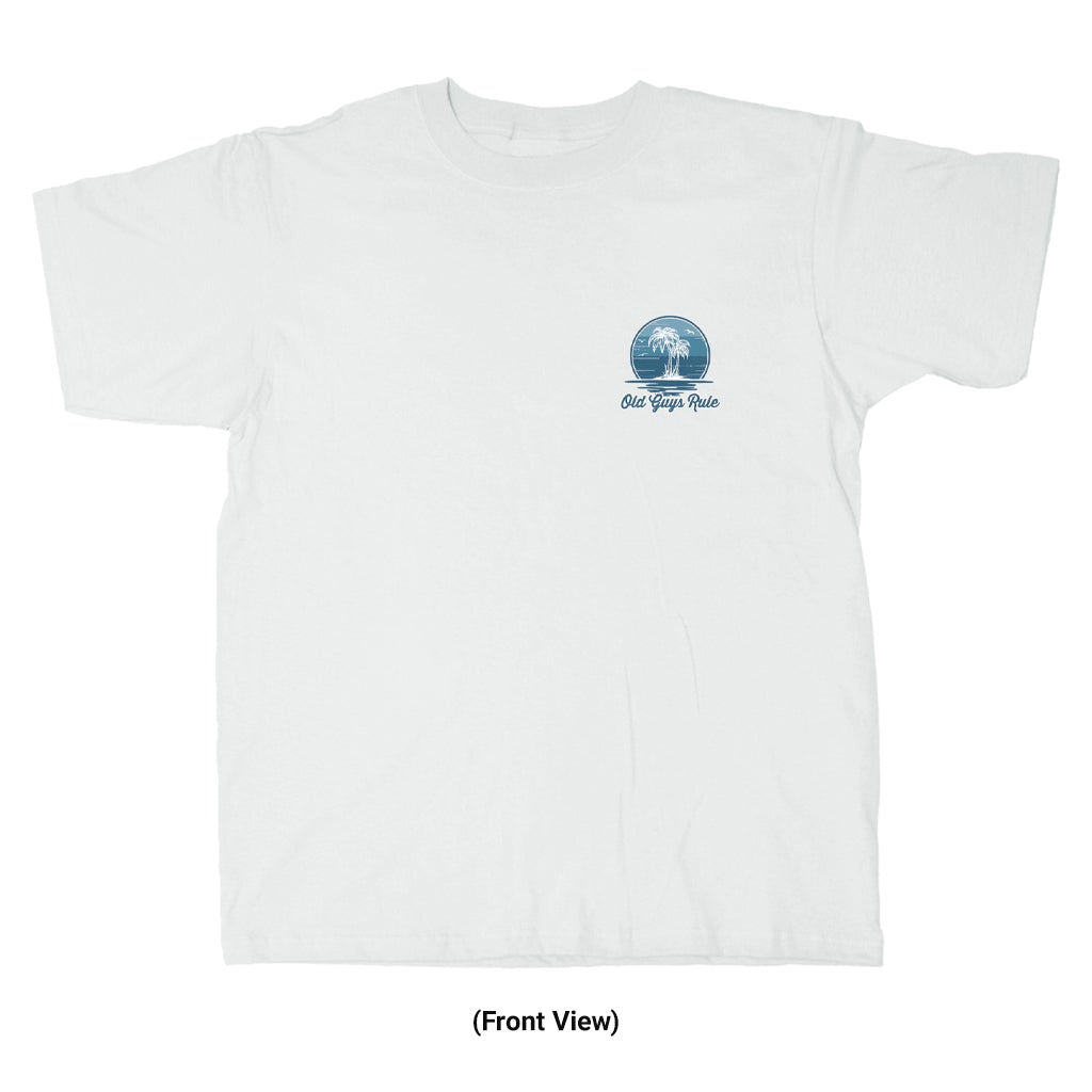Old Guys Rule "On Permanent Vacation" Men's T-Shirt – Funny Retirement Gift Tee For Dad, Husband, Grandpa