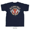 Old Guys Rule - V-8 High Mileage - Navy T-Shirt - Back View