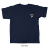 Old Guys Rule - V-8 High Mileage - Navy T-Shirt - Front View
