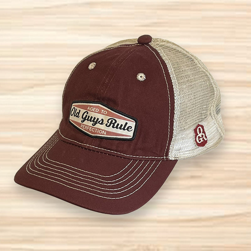 Old Guys Rule Baseball Cap - Aged to Perfection - Front