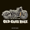 Old Guys Rule - Pocket T-Shirt - Panhead - "Loud, Fast, Built To Last" - Black - Back Graphic