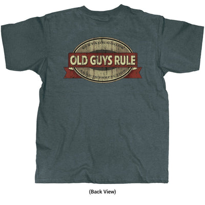 Old Guys Rule - Vintage Goods - Aged To Perfection - Dark Heather T-Shirt - Back