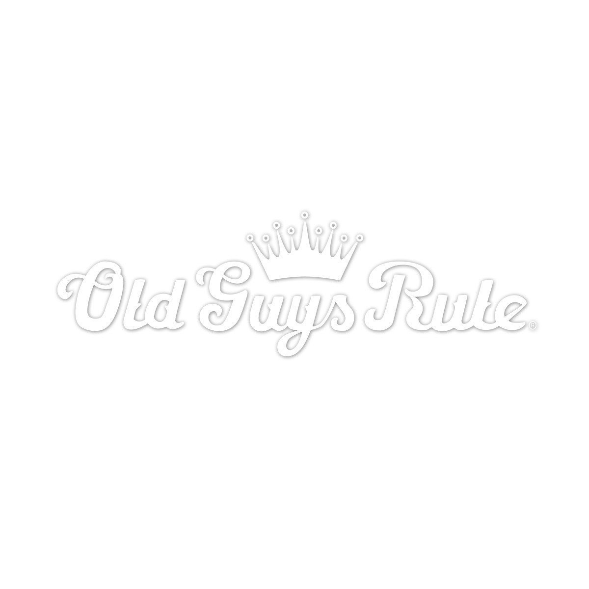 Old Guys Rule - Sticker - Crown Script