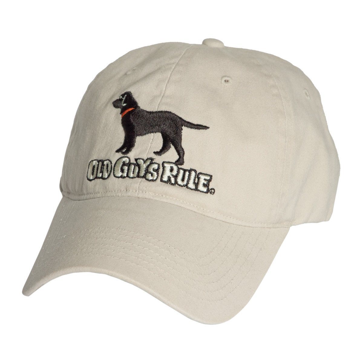 Old Guys Rule - Hat - Black Lab - Stone - Front View