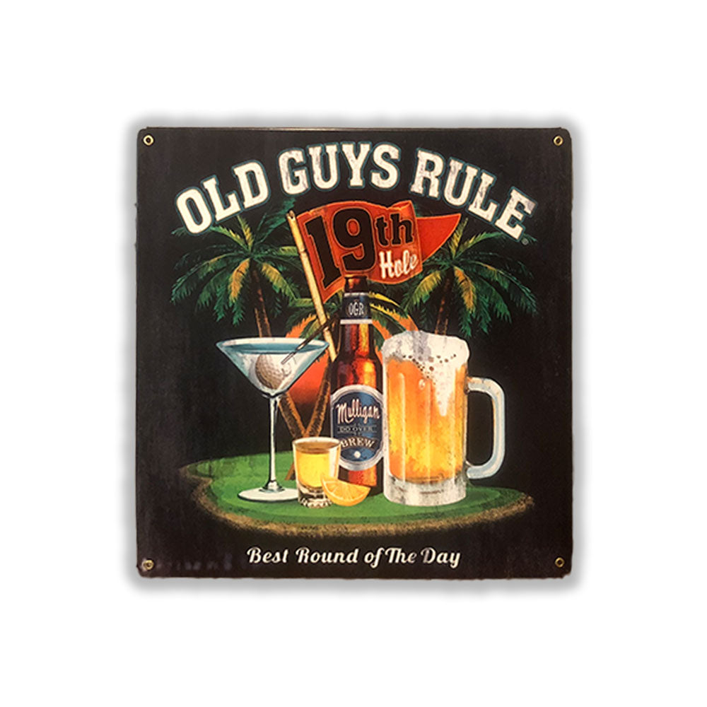 Best Round of the Day Vintage Metal Sign Martini beer 19th hole mulligan