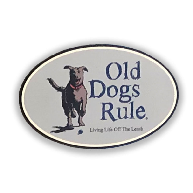 Old Dogs Rule Leash Magnet