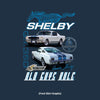 Old Guys Rule - Shelby 350 - Navy T-Shirt - Front Graphic