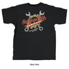 Old Guys Rule - Wrenches - Black T-Shirt - Back View